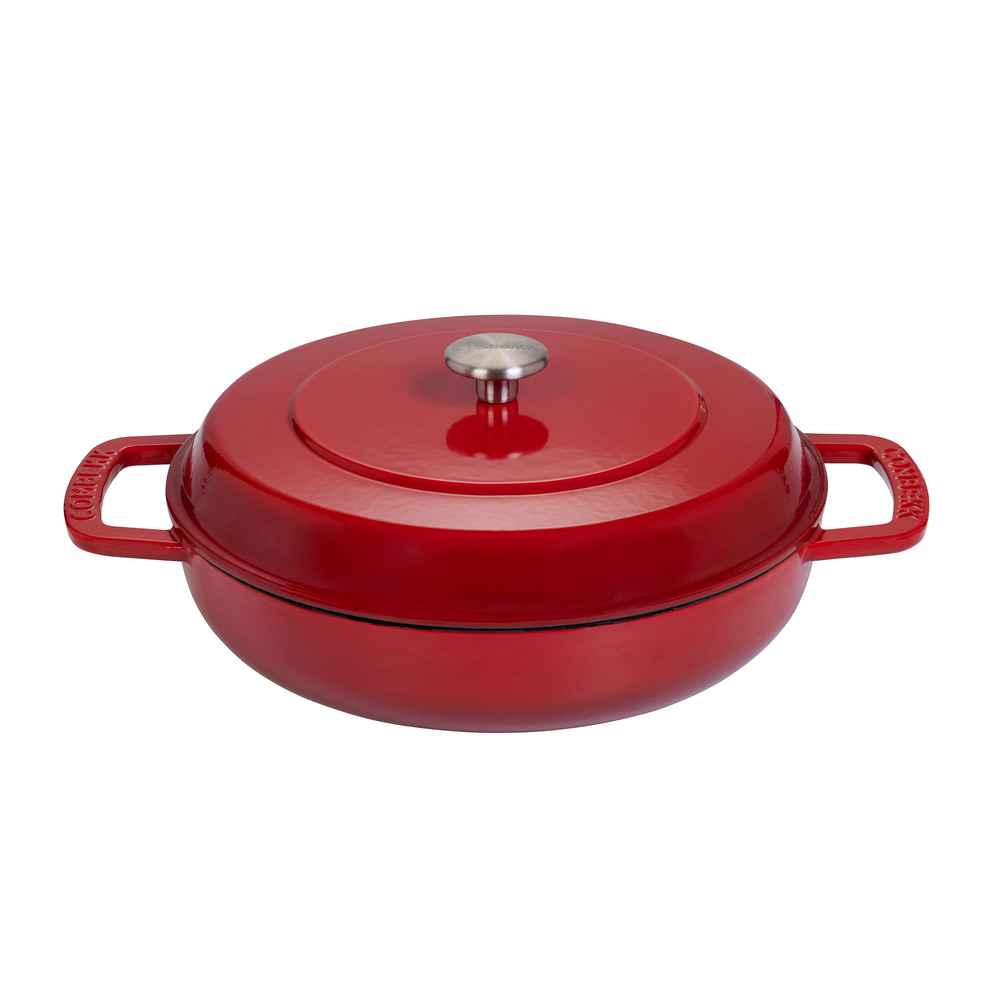 Combekk Lav Gryde Med Låg ø28 Cm 5 Liter  Cherry