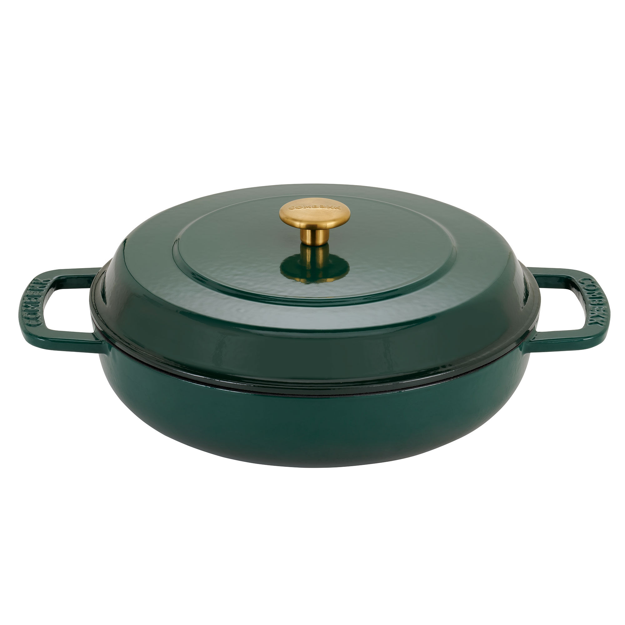 Combekk Lav Gryde Med Låg ø28 Cm 5 Liter  Grøn