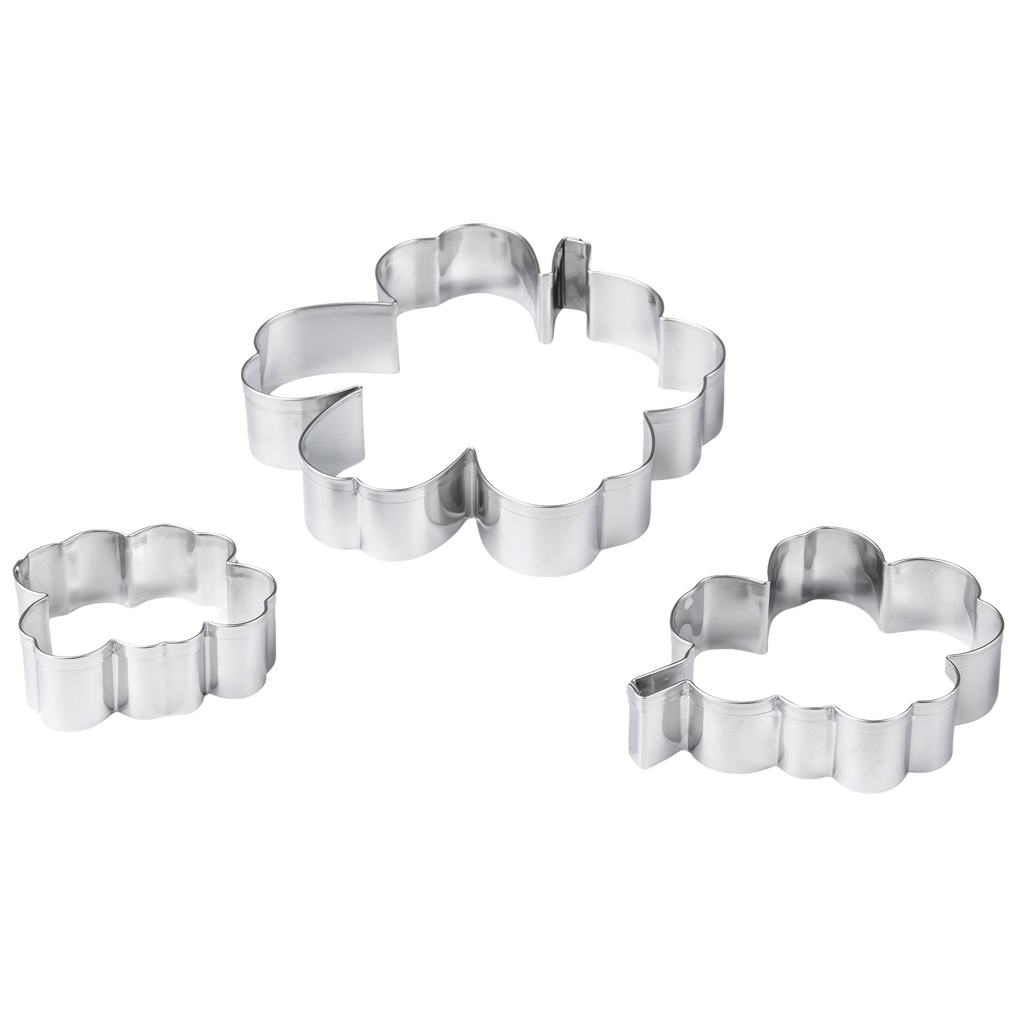 Unikko Kageforme  Rustfrit Stål  3 Stk