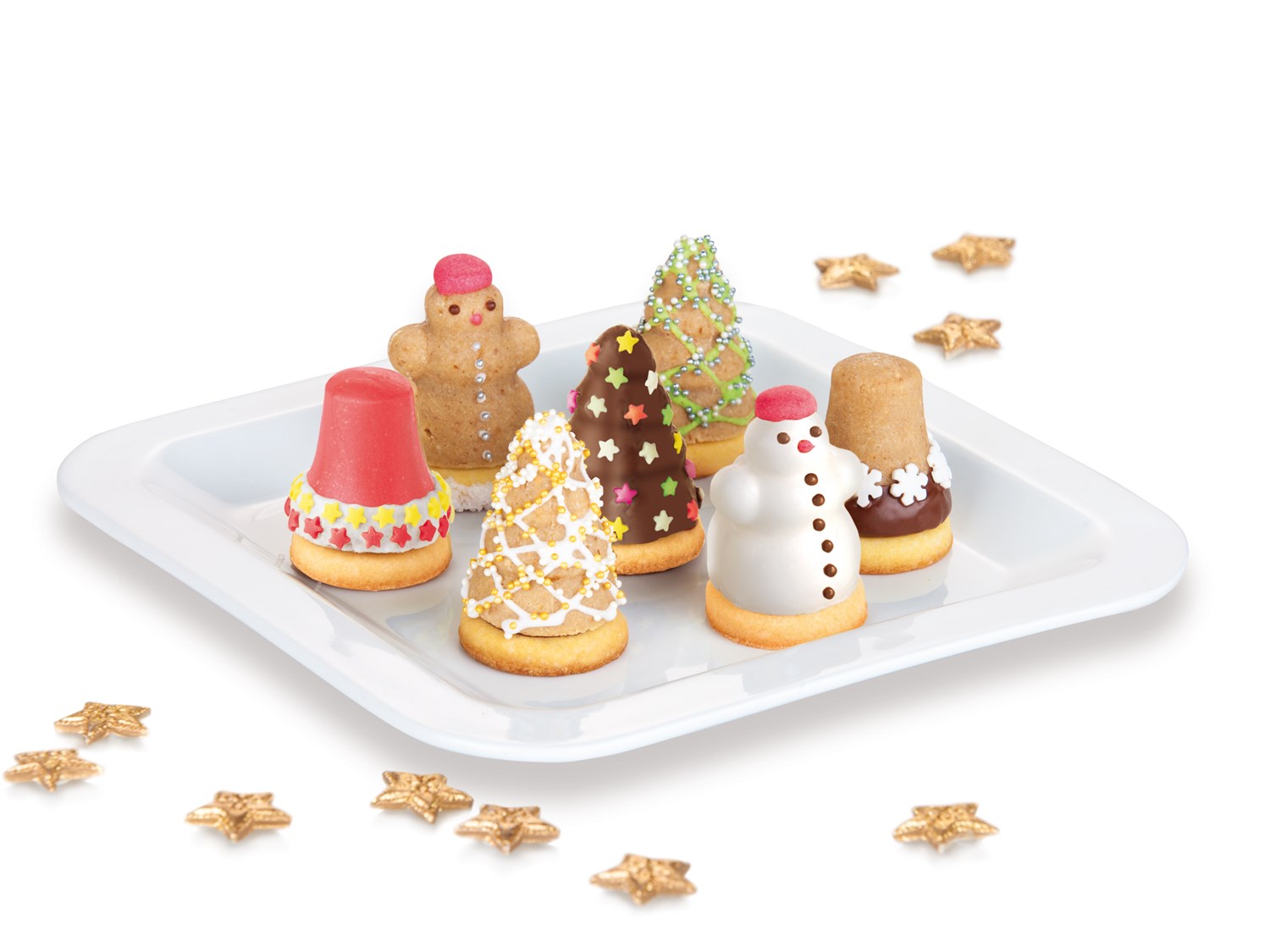 Forme Til  Fyldte Julefigurer I Marcipan  3 Forskellige Motiver   Billig Fragt