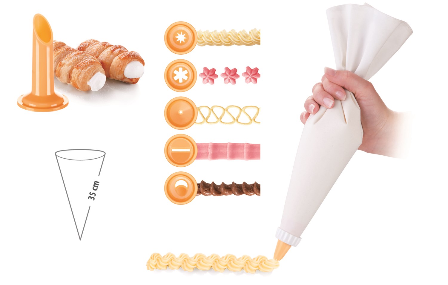 Sprøjtepose I Tekstil Med 6 Tyller   Billig Fragt