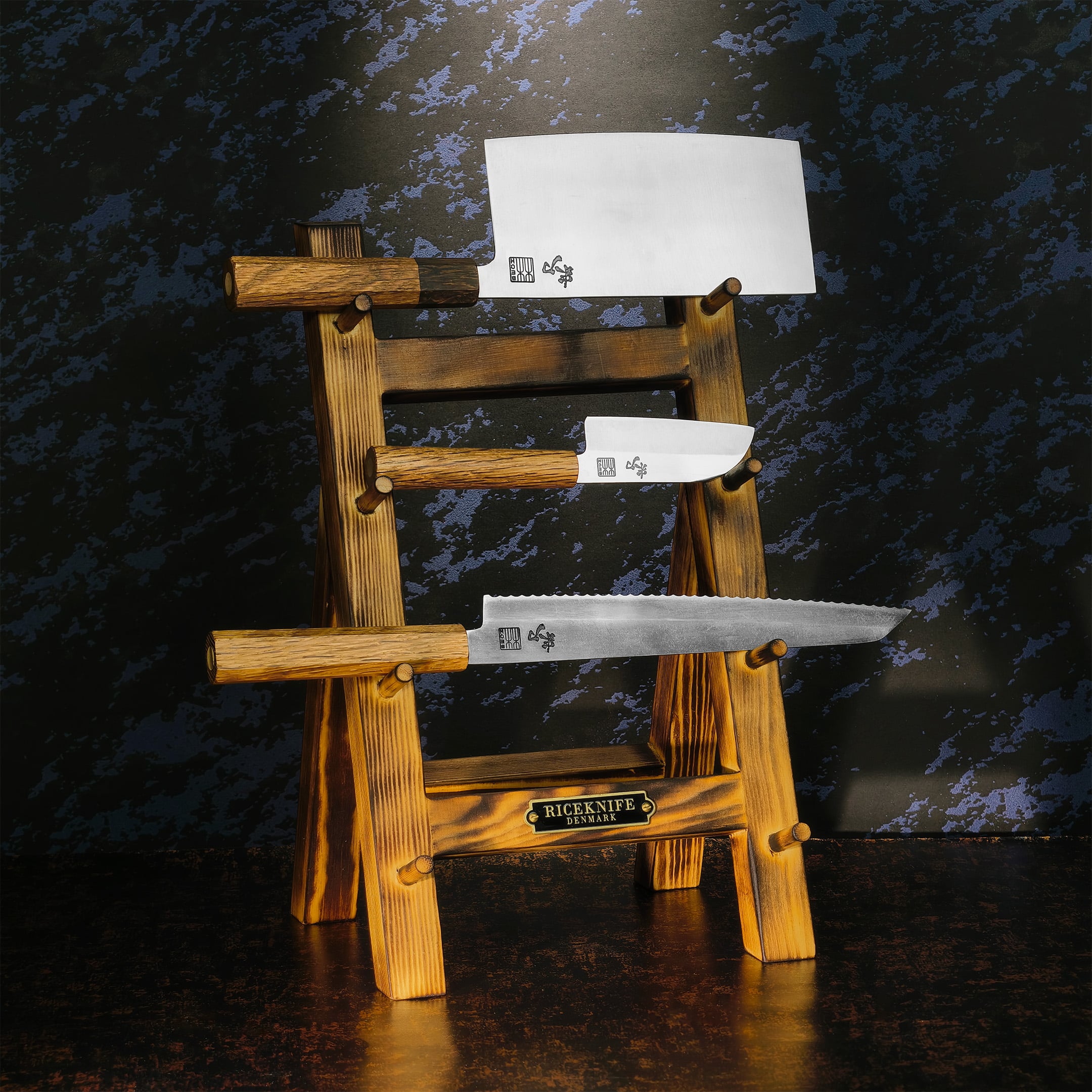 Raw Oak Knivsæt 3 Knive